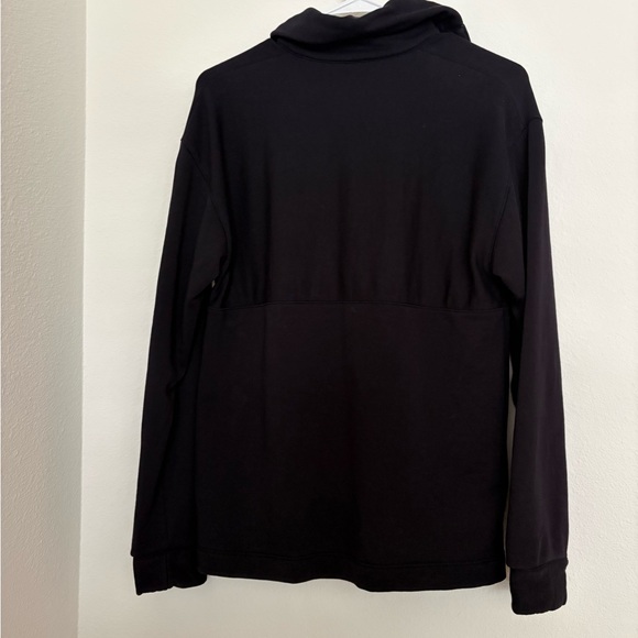 Rebecca Taylor Terry Half Button Pullover size XS 100% cotton deep dark purple - Picture 7 of 7